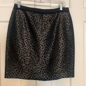 NWT Ann Taylor metallic animal print skirt